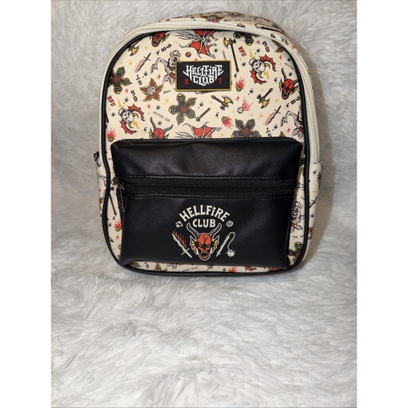 Leather Mint Stranger Things Hellfire Club Backpack Rare D&D Demogorgon - Picture 2 of 5